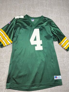 Vintage Russell Athletic Green Bay Packers Brett Farve Jersey Adult Size 44